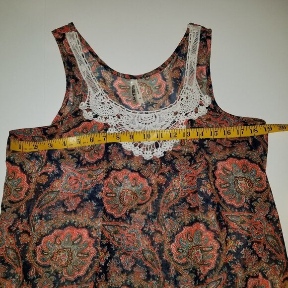 Live 4 Truth Sleeveless Paisley Blouse Medium - Picture 13 of 14